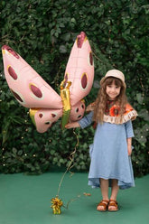 Jumbo Pink Butterfly Foil Balloon